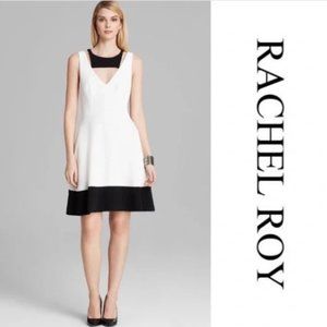 Rachel Roy Black & White A-Line Dress - NWT Women's Size 4